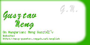 gusztav meng business card